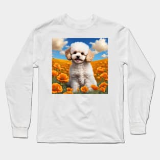 California Poppy Toy Poodle Long Sleeve T-Shirt